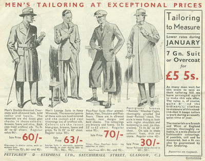 Pettigrew & Stephens Sale, 1933