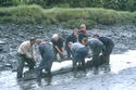 Prehistoric canoe