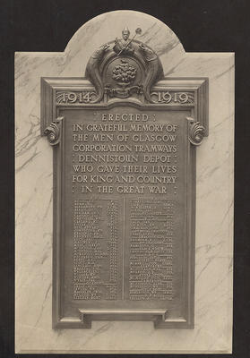 Dennistoun war memorial