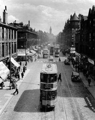 Dumbarton Road Looking East, 1955