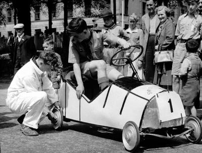 Boy Scouts Soap Box Derby, 1955