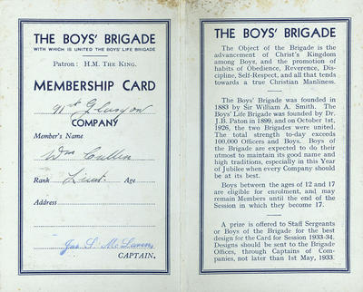 BB membership card